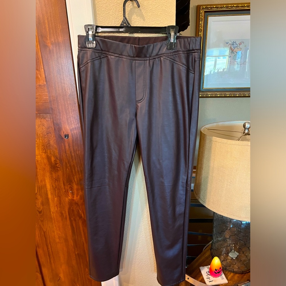 J Jill Vegan Leather Pants. Size M
